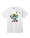 Stylish Adult T-Shirt: TooLoud Matching Lovin You Blue Pho Bowl-Mens T-shirts-TooLoud-White-Small-Davson Sales