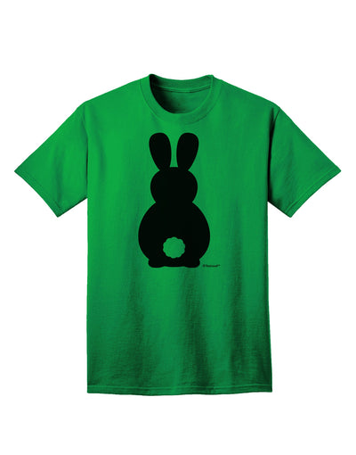 Stylish Adult T-Shirt featuring Adorable Bunny Silhouette and Tail by TooLoud-Mens T-shirts-TooLoud-Kelly-Green-Small-Davson Sales