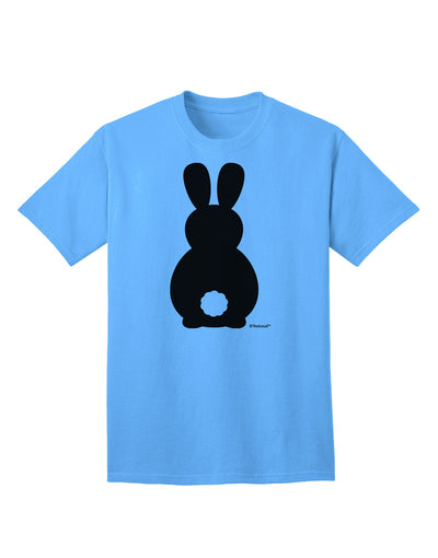 Stylish Adult T-Shirt featuring Adorable Bunny Silhouette and Tail by TooLoud-Mens T-shirts-TooLoud-Aquatic-Blue-Small-Davson Sales