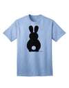 Stylish Adult T-Shirt featuring Adorable Bunny Silhouette and Tail by TooLoud-Mens T-shirts-TooLoud-Light-Blue-Small-Davson Sales