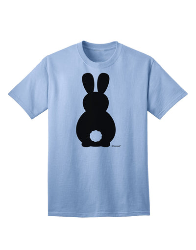 Stylish Adult T-Shirt featuring Adorable Bunny Silhouette and Tail by TooLoud-Mens T-shirts-TooLoud-Light-Blue-Small-Davson Sales