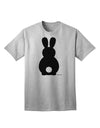 Stylish Adult T-Shirt featuring Adorable Bunny Silhouette and Tail by TooLoud-Mens T-shirts-TooLoud-AshGray-Small-Davson Sales