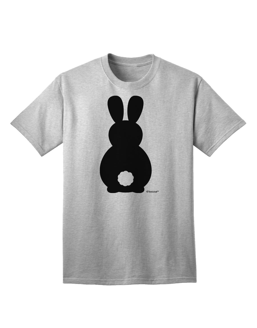 Stylish Adult T-Shirt featuring Adorable Bunny Silhouette and Tail by TooLoud-Mens T-shirts-TooLoud-White-Small-Davson Sales