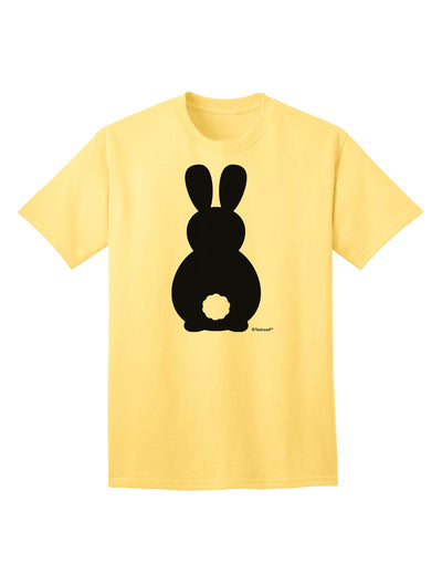 Stylish Adult T-Shirt featuring Adorable Bunny Silhouette and Tail by TooLoud-Mens T-shirts-TooLoud-Yellow-Small-Davson Sales