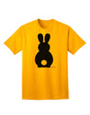 Stylish Adult T-Shirt featuring Adorable Bunny Silhouette and Tail by TooLoud-Mens T-shirts-TooLoud-Gold-Small-Davson Sales