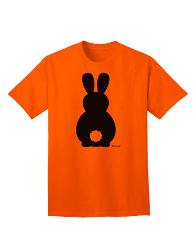 Stylish Adult T-Shirt featuring Adorable Bunny Silhouette and Tail by TooLoud-Mens T-shirts-TooLoud-Orange-Small-Davson Sales