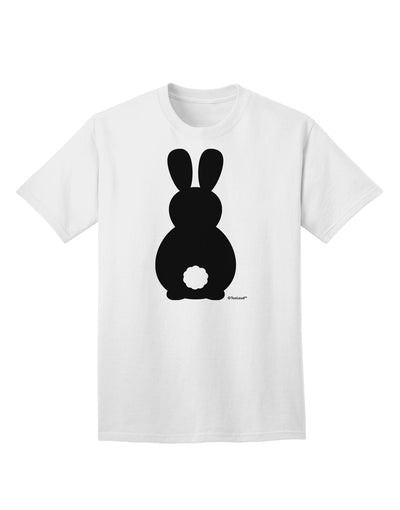 Stylish Adult T-Shirt featuring Adorable Bunny Silhouette and Tail by TooLoud-Mens T-shirts-TooLoud-White-Small-Davson Sales