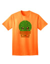 Stylish Adult T-Shirt featuring Adorable Cactus Design by TooLoud-Mens T-shirts-TooLoud-Neon-Orange-Small-Davson Sales