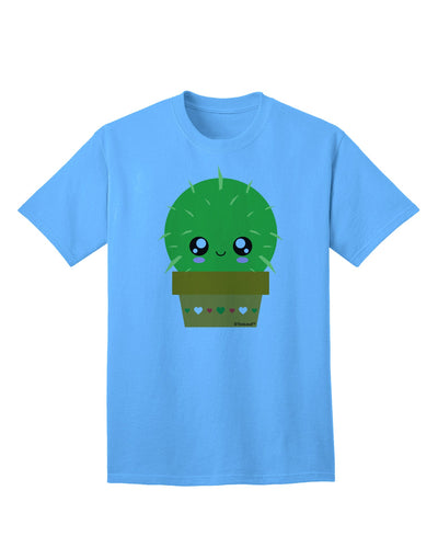 Stylish Adult T-Shirt featuring Adorable Cactus Design by TooLoud-Mens T-shirts-TooLoud-Aquatic-Blue-Small-Davson Sales