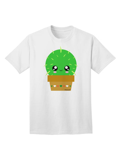 Stylish Adult T-Shirt featuring Adorable Cactus Design by TooLoud-Mens T-shirts-TooLoud-White-Small-Davson Sales