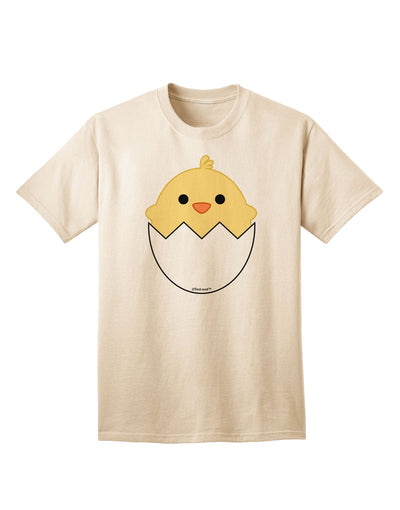 Stylish Adult T-Shirt featuring Adorable Hatching Chick Design by TooLoud-Mens T-shirts-TooLoud-Natural-Small-Davson Sales