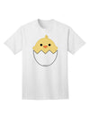 Stylish Adult T-Shirt featuring Adorable Hatching Chick Design by TooLoud-Mens T-shirts-TooLoud-White-Small-Davson Sales