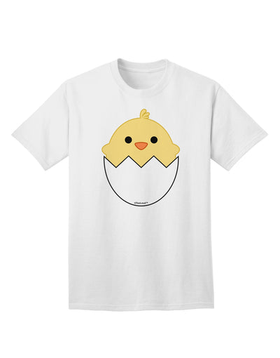 Stylish Adult T-Shirt featuring Adorable Hatching Chick Design by TooLoud-Mens T-shirts-TooLoud-White-Small-Davson Sales