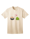 Stylish Adult T-Shirt featuring Adorable Sushi and Wasabi Design by TooLoud-Mens T-shirts-TooLoud-Natural-Small-Davson Sales