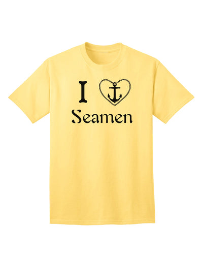 Stylish Adult T-Shirt featuring Anchor Seamen Design-Mens T-shirts-TooLoud-Yellow-Small-Davson Sales