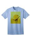 Stylish Adult T-Shirt featuring Brontosaurus and Pterodactyl Silhouettes with Sun Design by TooLoud-Mens T-shirts-TooLoud-Light-Blue-Small-Davson Sales