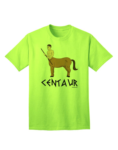 Stylish Adult T-Shirt featuring Greek Mythology Centaur Design, Vibrant Colors, and Intriguing Text by TooLoud-Mens T-shirts-TooLoud-Neon-Green-Small-Davson Sales