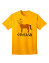 Stylish Adult T-Shirt featuring Greek Mythology Centaur Design, Vibrant Colors, and Intriguing Text by TooLoud-Mens T-shirts-TooLoud-Gold-Small-Davson Sales