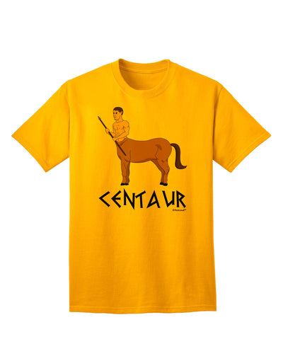 Stylish Adult T-Shirt featuring Greek Mythology Centaur Design, Vibrant Colors, and Intriguing Text by TooLoud-Mens T-shirts-TooLoud-Gold-Small-Davson Sales