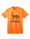 Stylish Adult T-Shirt featuring Greek Mythology Centaur Design, Vibrant Colors, and Intriguing Text by TooLoud-Mens T-shirts-TooLoud-Neon-Orange-Small-Davson Sales