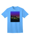 Stylish Adult T-Shirt featuring Palm Trees and Sunset Design by TooLoud-Mens T-shirts-TooLoud-Aquatic-Blue-Small-Davson Sales