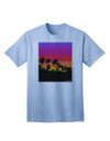 Stylish Adult T-Shirt featuring Palm Trees and Sunset Design by TooLoud-Mens T-shirts-TooLoud-Light-Blue-Small-Davson Sales