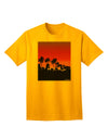 Stylish Adult T-Shirt featuring Palm Trees and Sunset Design by TooLoud-Mens T-shirts-TooLoud-Gold-Small-Davson Sales