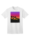 Stylish Adult T-Shirt featuring Palm Trees and Sunset Design by TooLoud-Mens T-shirts-TooLoud-White-Small-Davson Sales