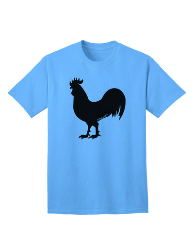 Stylish Adult T-Shirt featuring Rooster Silhouette Design-Mens T-shirts-TooLoud-Aquatic-Blue-Small-Davson Sales