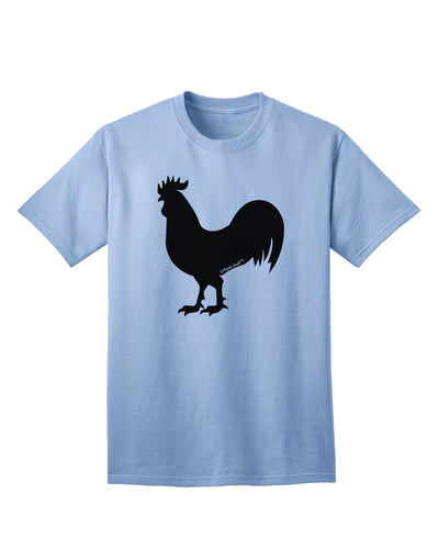 Stylish Adult T-Shirt featuring Rooster Silhouette Design-Mens T-shirts-TooLoud-Light-Blue-Small-Davson Sales