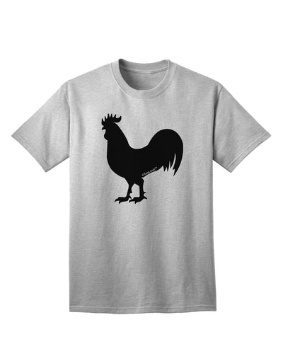 Stylish Adult T-Shirt featuring Rooster Silhouette Design-Mens T-shirts-TooLoud-AshGray-Small-Davson Sales