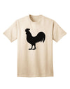 Stylish Adult T-Shirt featuring Rooster Silhouette Design-Mens T-shirts-TooLoud-Natural-Small-Davson Sales