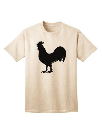 Stylish Adult T-Shirt featuring Rooster Silhouette Design-Mens T-shirts-TooLoud-Natural-Small-Davson Sales