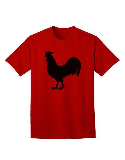 Stylish Adult T-Shirt featuring Rooster Silhouette Design-Mens T-shirts-TooLoud-Red-Small-Davson Sales
