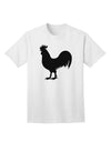 Stylish Adult T-Shirt featuring Rooster Silhouette Design-Mens T-shirts-TooLoud-White-Small-Davson Sales