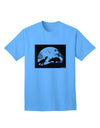 Stylish Adult T-Shirt featuring T-Rex and Triceratops Silhouettes Design by TooLoud-Mens T-shirts-TooLoud-Aquatic-Blue-Small-Davson Sales