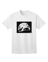 Stylish Adult T-Shirt featuring T-Rex and Triceratops Silhouettes Design by TooLoud-Mens T-shirts-TooLoud-White-Small-Davson Sales