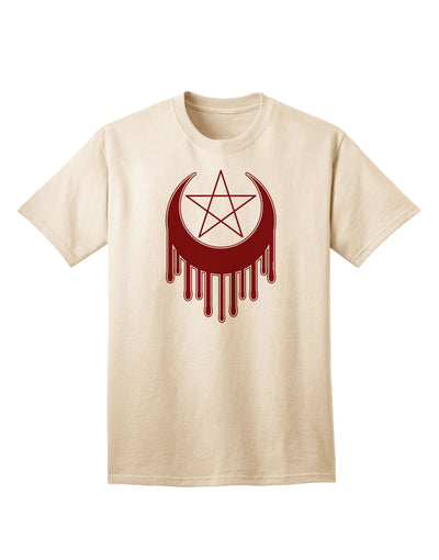 Stylish Adult T-Shirt featuring Weeping Crescent Blood Moon Star-Mens T-shirts-TooLoud-Natural-Small-Davson Sales