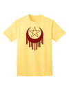 Stylish Adult T-Shirt featuring Weeping Crescent Blood Moon Star-Mens T-shirts-TooLoud-Yellow-Small-Davson Sales