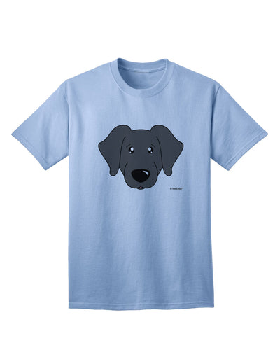 Stylish Adult T-Shirt featuring a Black Labrador Retriever by TooLoud-Mens T-shirts-TooLoud-Light-Blue-Small-Davson Sales