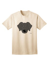 Stylish Adult T-Shirt featuring a Black Labrador Retriever by TooLoud-Mens T-shirts-TooLoud-Natural-Small-Davson Sales