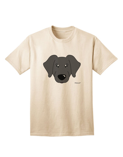 Stylish Adult T-Shirt featuring a Black Labrador Retriever by TooLoud-Mens T-shirts-TooLoud-Natural-Small-Davson Sales