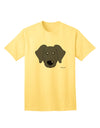 Stylish Adult T-Shirt featuring a Black Labrador Retriever by TooLoud-Mens T-shirts-TooLoud-Yellow-Small-Davson Sales