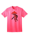 Stylish Adult T-Shirt featuring a Cat adorned with a Pink Sombrero and Sunglasses, exclusively by TooLoud-Mens T-shirts-TooLoud-Neon-Pink-Small-Davson Sales