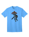 Stylish Adult T-Shirt featuring a Cat adorned with a Pink Sombrero and Sunglasses, exclusively by TooLoud-Mens T-shirts-TooLoud-Aquatic-Blue-Small-Davson Sales