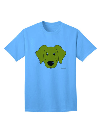 Stylish Adult T-Shirt featuring a Charming Yellow Labrador Retriever by TooLoud-Mens T-shirts-TooLoud-Aquatic-Blue-Small-Davson Sales