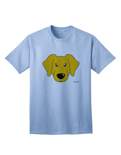 Stylish Adult T-Shirt featuring a Charming Yellow Labrador Retriever by TooLoud-Mens T-shirts-TooLoud-Light-Blue-Small-Davson Sales