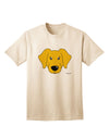 Stylish Adult T-Shirt featuring a Charming Yellow Labrador Retriever by TooLoud-Mens T-shirts-TooLoud-Natural-Small-Davson Sales