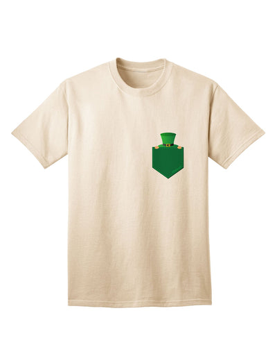 Stylish Adult T-Shirt featuring a Playful Leprechaun Design, Crafted by TooLoud-Mens T-shirts-TooLoud-Natural-Small-Davson Sales