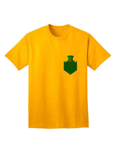 Stylish Adult T-Shirt featuring a Playful Leprechaun Design, Crafted by TooLoud-Mens T-shirts-TooLoud-Gold-Small-Davson Sales